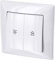 Boutons interrupteur volet roulant - tout-en-un - cadre + insert encastré + couvercle (série G1 blanc pur)