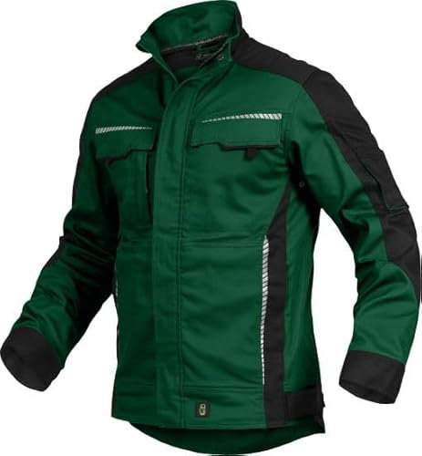 Leib Wächter Flex-Line Herren Arbeitsjacke Bundjacke (5XL, Grün/Schwarz)