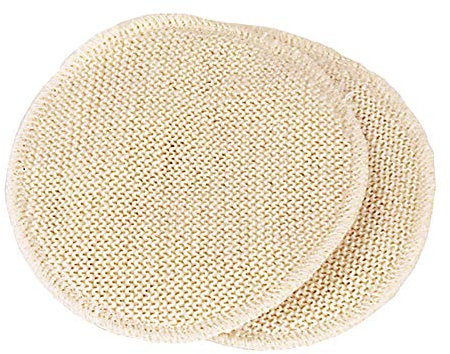 Disana Stilleinlagen aus Merinowolle und Seide, Stillleinlagen, wiederverwendbar, 1 Paar (11 cm)