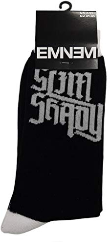 EMINEM 'Slim Shady' (Nero) Calzini (Taglia unica = EUR 41-45)