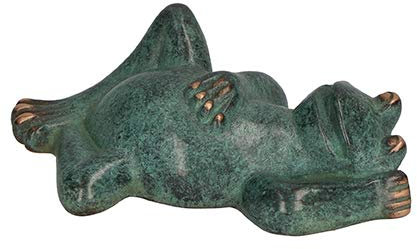 Butzon & Bercker Bronzefigur Frosch Herbert Fricke Bronze Patiniert Tierfigur Kunsthandwerk