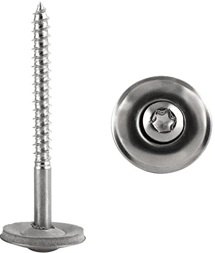 Spenglerschrauben 4,5x70 mit EPDM-Dichtscheibe Ø 20mm Edelstahl A2 TORX (50 Stück) DIN 7995 FASTON®