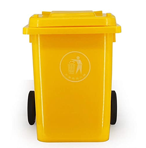 WYRKYP Poubelles de Capacité, Poubelle À Roulettes de Jardin Extérieur de Lieu Public Avec Couvercle Poubelles Intérieures/Extérieures,F,53 * 63 * 47Cm