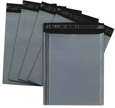 Versandtaschen, 425 x 600 mm, 43 x 60 cm, Grau, 50 Stück