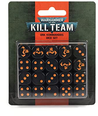 Warhammer 40k - Kill Team Ork Kommandos Würfelset