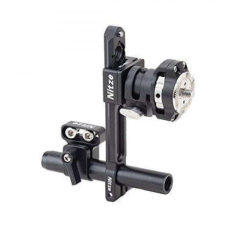 Nitze EVF Mount Camera Field Monitor Adapter,Rosette Mounting,NATO Rail and 15 mm Rod Compatible with Z Cam PortKeys OEYE View Finder