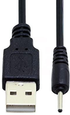 chenyang Câble USB vers DC 2,0 x 0,7 mm, USB 2.0 Type A mâle vers DC 5 V 2,0 x 0,7 mm Câble de prise rond d'alimentation 24 AWG 150 cm