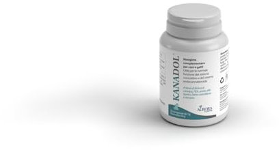 Aurora Biofarma Kanadol 50 Compresse - Mangime complementare utile per la normale funzione del sistema nocicettivo ed endocannabinoide - Adatto a Cani e Gatti