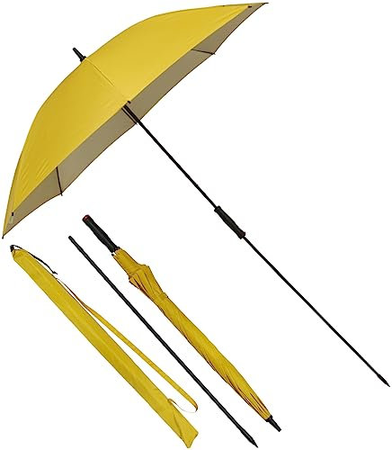 derby Strandschirm XXL Regenschirm und Sonnenschirm mit UV-Schutz - gelb