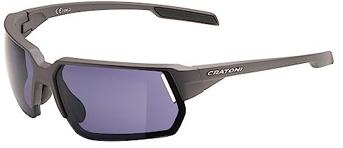 Cratoni C-Lite Color + Lifestyle Fahrradbrille Sonnenbrille Sportbrille (coffee-graublau)