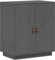 vidaXL Buffet, Armoire Latérale avec 3 Compartiments, Placard avec Porte, Meuble de Rangement Salon Salle de Séjour, Moderne, Gris Bois Massif de Pin