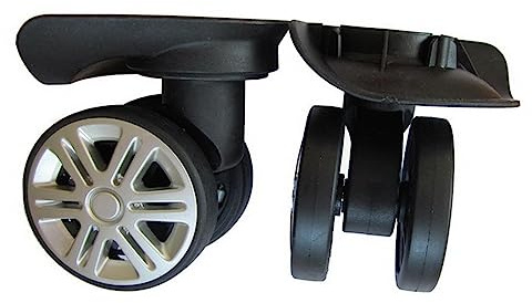 LUbrel Kofferräder, Gepäckräder, 2X Koffer-Gepäck-Lenkrolle for Trolleys, Gepäckboxen, Einkaufswagen