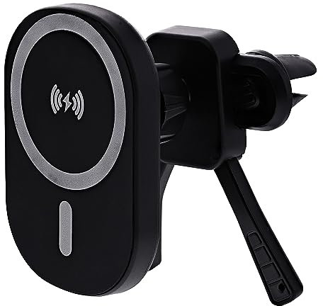 T'nB - Support aimanté avec Charge à Induction pour Grille d'aération 15W - Noir