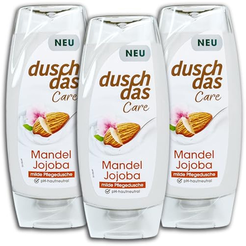 3 er Pack Duschdas Duschgel Care Mandel Jojoba 3x 225 ml
