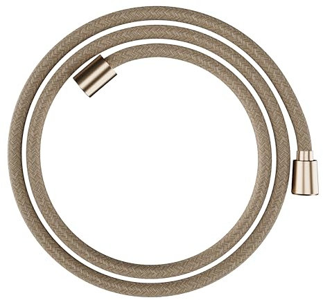 hansgrohe Designflex - universal Textil Duschschlauch 1,60 m, mit Verdrehschutz, flexibler Brauseschlauch mit Knickschutz, inkl. Dichtungsringe, Brushed Bronze