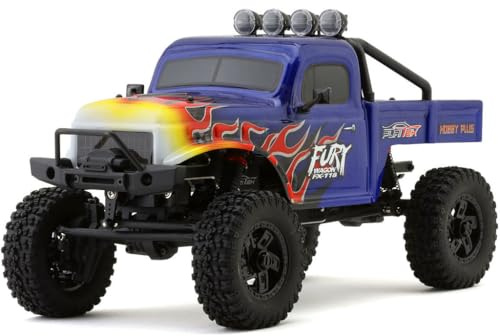FX118 FURY WAGON RTR blau mit Flammen FURITEK Brushless 1/18 RC Crawler Kit