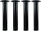 QLLY 30.5cm/12 inch Adjustable Metal Table Legs, Coffee Table Leg, End Table Leg, Furniture Leg Set, Set of 4 (30.5cm, Black)