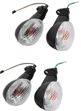 Blinker Motorrad Motorrad Birne Blinker Anzeige Blinklicht Blinker Passend for Kawasaki KLX250SF KLX 250SF 2009-2011 2012 Passend for Ninja 250 EX250 Motorrad Blinker ( Color : Transparent 4pcs )