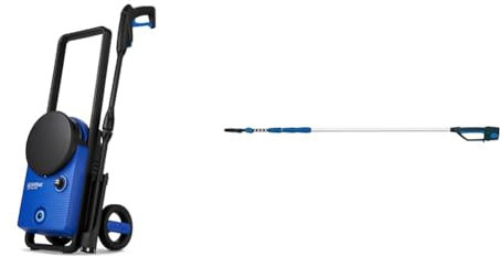 Nilfisk Nettoyeur Haute Pression Core 130 Bars avec Variateur de Puissance pour la Maison, Le Jardin et la Voiture & Lance télescopique pour la Maison et Le Jardin