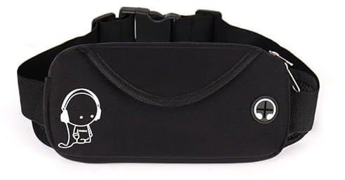 LEXICANMHS Bauchtasche Joggen Für Kinder, Laufgürtel für Handy Smartphone Schlüssel, Hüfttasche Handy für Junge und Mädchen, Reflektierendes Kinderlogo, 60–120 cm Verstellbarer Handytasche Für Kinder