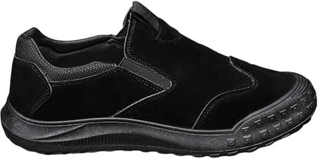 Zapatos de Trekking para Hombre sin Cordones, Zapatillas de Senderismo para Hombre, Ligeras, Antideslizantes, Ligeras, Informales, Elegantes, Planas, Suaves, Negro, 44 EU