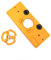 Veemoon 1 Pcs Foret à Bois Perceuse De Dilatation De Trou Percer Foret De Charnière De Porte Charnières De Porte De Panneau De Porte Foret Positionneur Alésage De Forets Ouvre-trou Yellow