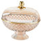 Pitycbo Fruit Bowl Fruit Bowl Basket Fruit Stand Fruit Basket with Lid for Restaurant Fruit Vegetable Storage, Amber