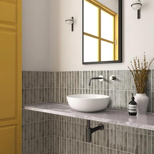 Alwayspon Selbstklebende 3D-Wandfliesen-Aufkleber, 30,5 x 30,5 cm, Braun, 10 Bögen, abziehen und aufkleben, selbstklebend, wasserfest, Spritzschutz, Fliesenaufkleber für Küche, Badezimmer, Wand