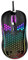 jojofuny 1stück RGB Gaming Mit Honigwaben-Design Kabelgebunden Ergonomisch Für Pc Und Laptop Langlebige USB- Mit Buntem Licht Schwarz