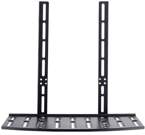 GALPADA Boîte Support de Rangement Mural Etagere Rangement étagère Rangement Banc TV Universel avec étagère Murale étagère de Rangement pour Dessus de téléviseur Acier laminé à Froid Black