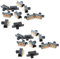 KEALLANS 20 Pcs SS22F25-G7 2 Position DPDT 2P2T Panneau Mini Interrupteur A Glissiere Solder Lug