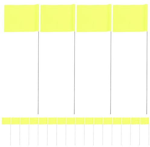 Zerodeko 100pcs Marking Flags Orange, 21 Writable Marker Flags