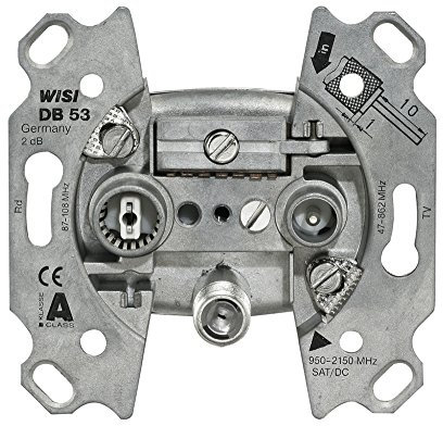 WISI 13191 DB 53, SAT Antennendose, 3-Loch Stichdose, 2 dB
