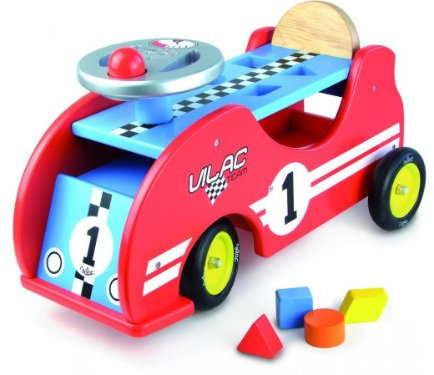 Vilac - 1020 - Véhicule pour Enfant - Porteur Voiture de Course