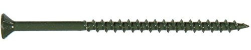 Deck Plus 1-5/8 Inch Epoxy Coated Exterior Wood and Fence Screws #8 x 1-5/8 Inch Torx/Star Drive Included Coarse Thread, Outdoor Rust Resistant Decking Screw, Green, 1lb Box, 147 Pieces | 48397