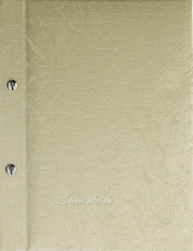 Stammbuch Jolanda, beige, Silberprägung, modernes Design, Format A5+