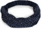 styleBREAKER Damen Haarband mit Strass und Gummizug, Stirnband, Headband, Haarschmuck 04026016, Farbe:Dunkelblau