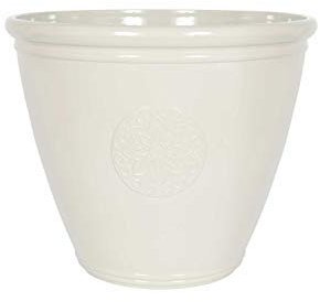 Plant Avenue Plastic Plant Pot, White, 45cm