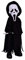 Mezco Living Dead Dolls Scream Ghost Face Standard, Black, 696198996142