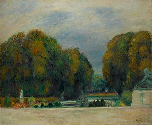 FAN C. Pierre-Auguste Renoir - Versailles Tableau Reproduction sur Toile Roulée 90X75 cm - Paysage Peintures Impressions pour Mur