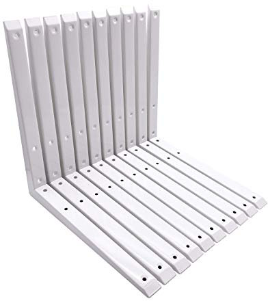 Strong Shelf Bracket Mitre Reinforced Pattern 300 x 300mm Pack of 10 EAI Brand