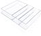 Lilly Things ANTIRUTSCH Schubladen Ordnungssystem (transparent) Schubladen Organizer Schubladeneinsatz Aufbewahrungsbox für Make-Up Kosmetik Schminktisch Schreibtisch Büro Bad Küche (3-teilig B)