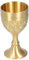 Coupe en laiton Vintage, coupe en laiton Vintage calice doré décor médiéval gothique(small)