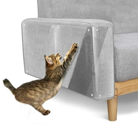 Kratzschutz Sofa Kratzschutz Katze, 10 Stück Anti-Kratzer Katzen Kratzschutz für Couch Anti-Scratch Cat Krallenschutz für Möbel Tür Wand Bett Kratzabwehr von Katzen Hunde (43x30cm)