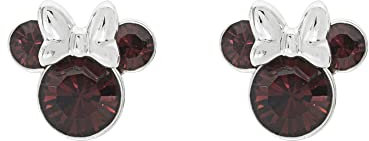 Disney Minnie versilbert Januar Geburtsstein Ohrstecker Ohrringe EF00469SJANL.PH