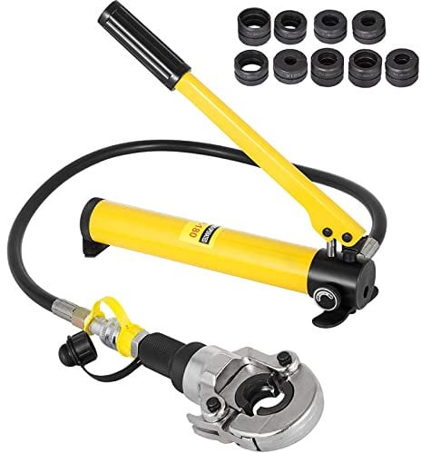 BotaBay Presszange 6T Manuelle Hydraulische Presszange V12-28mm Hydraulische Crimpzange TH16-32mm Rohrpresszange Handpresswerkzeug Set für PEX-Rohre PB-Rohre Kupferrohre