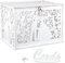 ABSDON Hochzeit Geschenkkarten Box mit Schloss Schlitz, Vintage Holz Kartenbox Karten Geld Box Briefbox für Hochzeiten, Geburtstag, Babypartys, Jahrestag