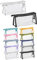 Soul Projekt Weiß Schwarz Federmäppchen Durchsichtige, Aesthetic Mäppchen PVC Frauen, Kosmetiktasche, Pencil Case, Federmappe für Kinder, Damen, Pinseltasche Schule, Toilettenartikel Kosmetiktaschen
