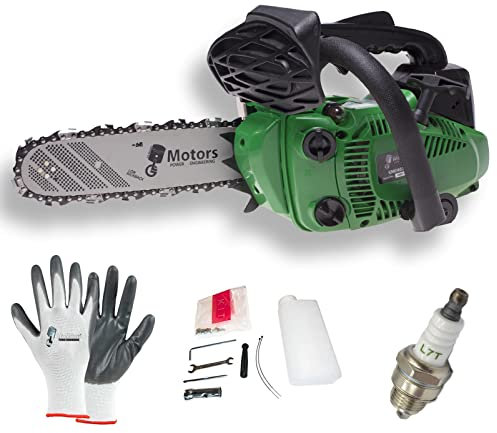 Motorsäge-Set, klein, leichte Kettensäge, 25 CC, Stange 25 cm, mit Geschirr und Zubehör, 2 Jahre Garantie