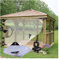 Outdoor-Vorhänge, Outdoor-Plane mit Ösen, Pergola-Seitenwände, wasserdichte transparente Kunststoffvorhänge, reißfest für Gärten, Pavillons, Patios, Terrassen (